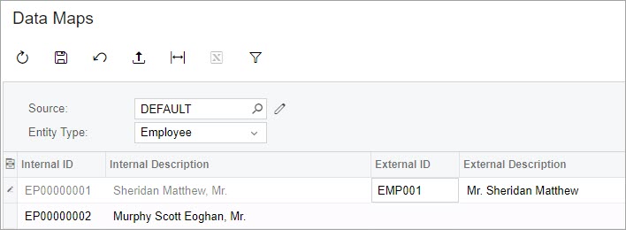 MYOB Acumatica data map setup